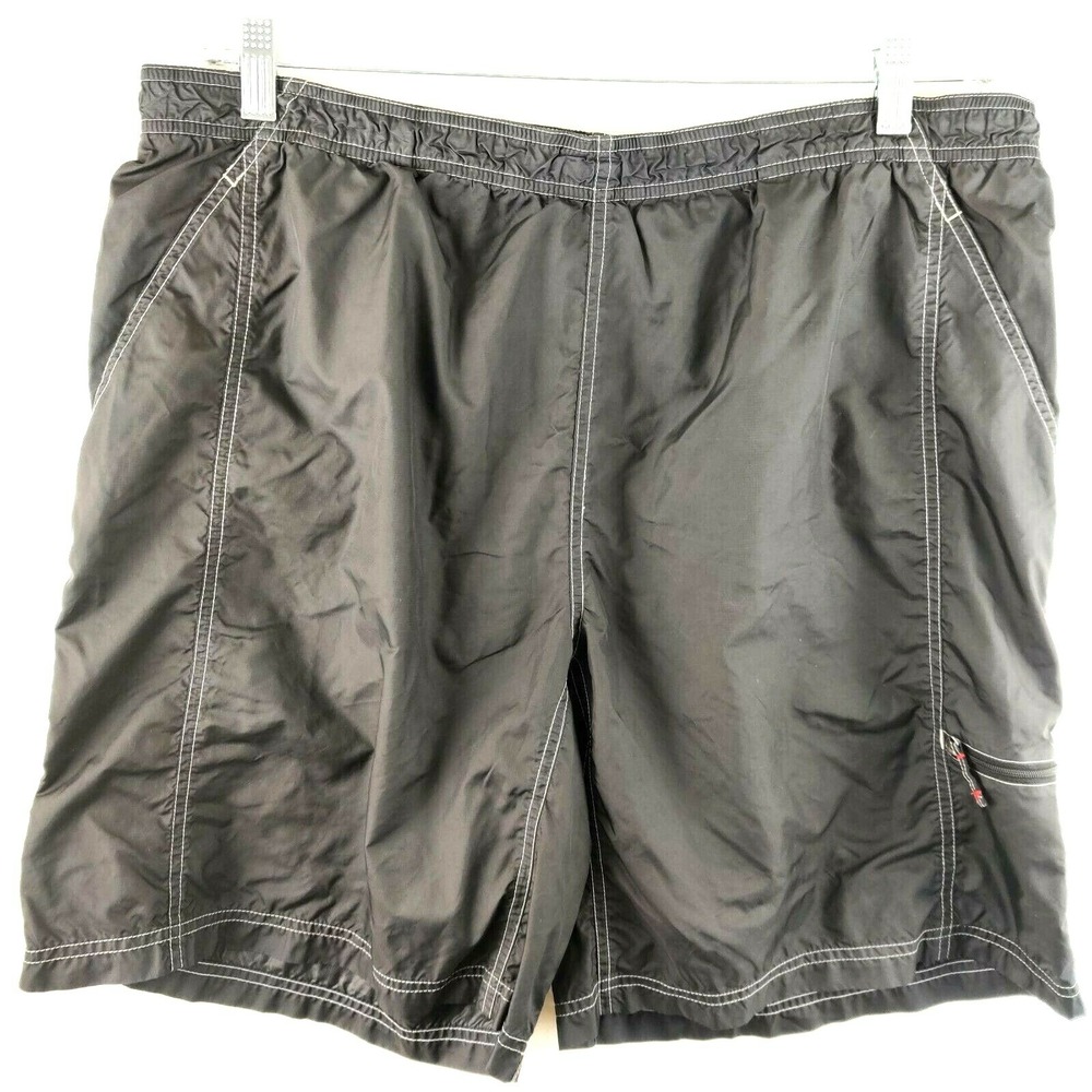 The North Face Men's XL Swim Suit Trunks Shorts Black Nylon